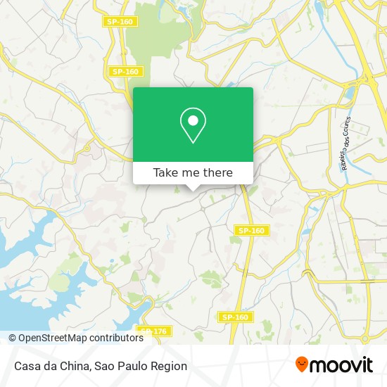 Mapa Casa da China