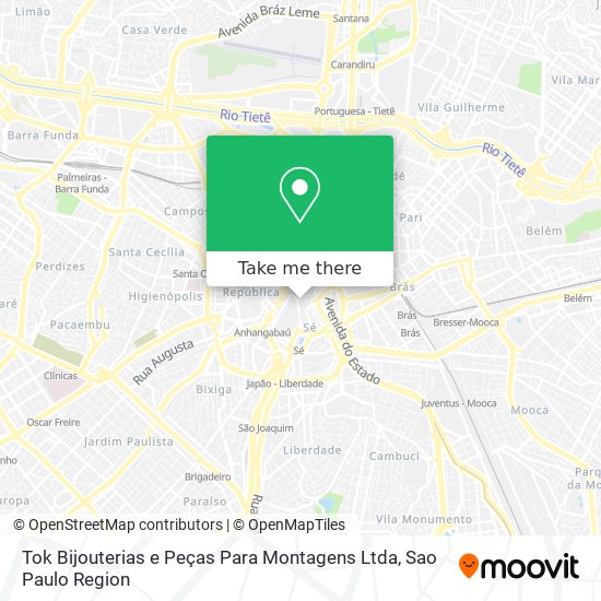 Tok Bijouterias e Peças Para Montagens Ltda map