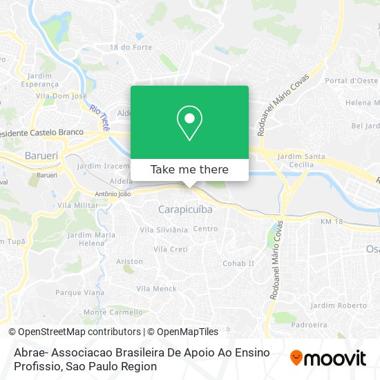 Abrae- Associacao Brasileira De Apoio Ao Ensino Profissio map