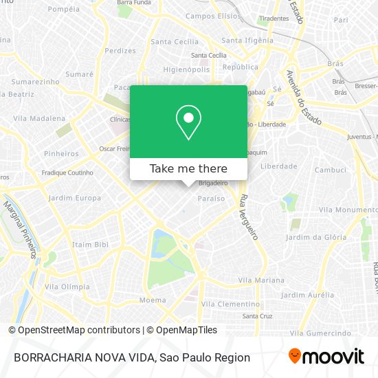 BORRACHARIA NOVA VIDA map