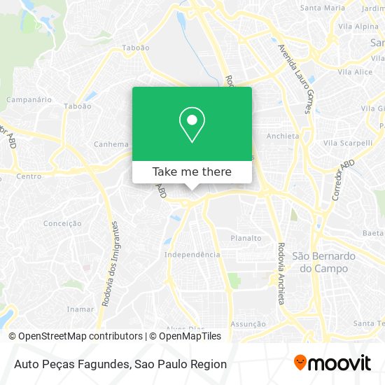 Auto Peças Fagundes map