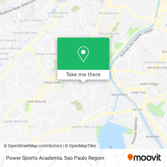 Mapa Power Sports Academia