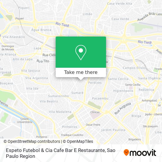 Espeto Futebol & Cia Cafe Bar E Restaurante map