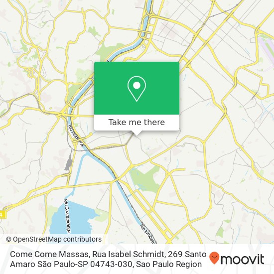 Come Come Massas, Rua Isabel Schmidt, 269 Santo Amaro São Paulo-SP 04743-030 map