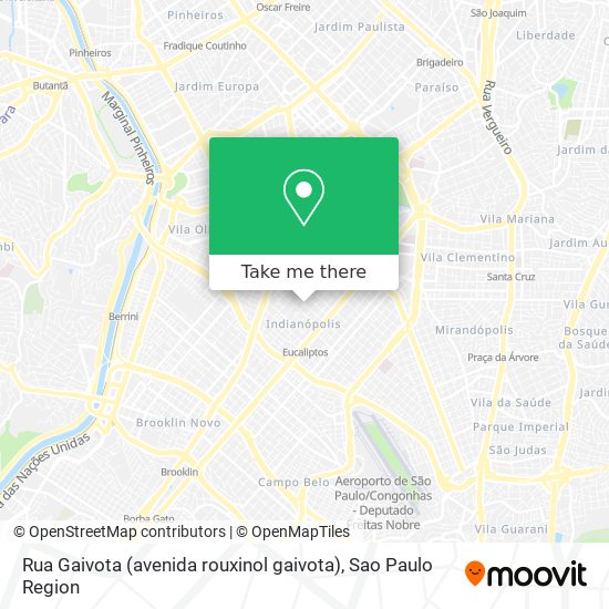 Rua Gaivota (avenida rouxinol gaivota) map