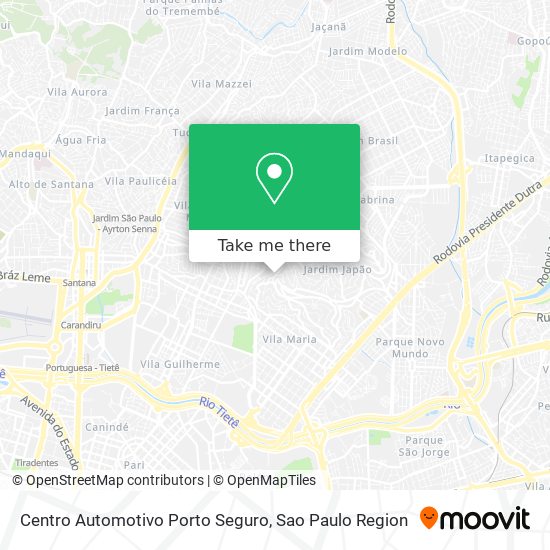 Centro Automotivo Porto Seguro map