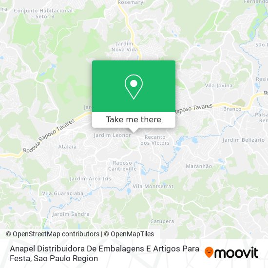 Anapel Distribuidora De Embalagens E Artigos Para Festa map