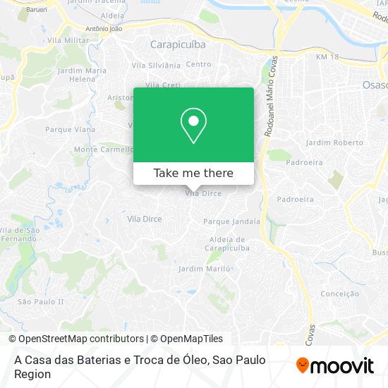 A Casa das Baterias e Troca de Óleo map