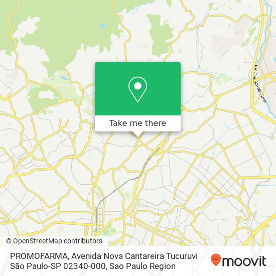 PROMOFARMA, Avenida Nova Cantareira Tucuruvi São Paulo-SP 02340-000 map