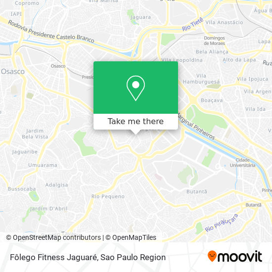 Mapa Fôlego Fitness Jaguaré