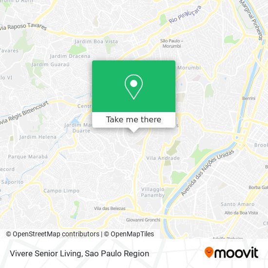 Vivere Senior Living map