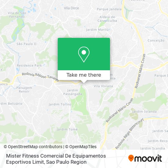 Mister Fitness Comercial De Equipamentos Esportivos Limit map