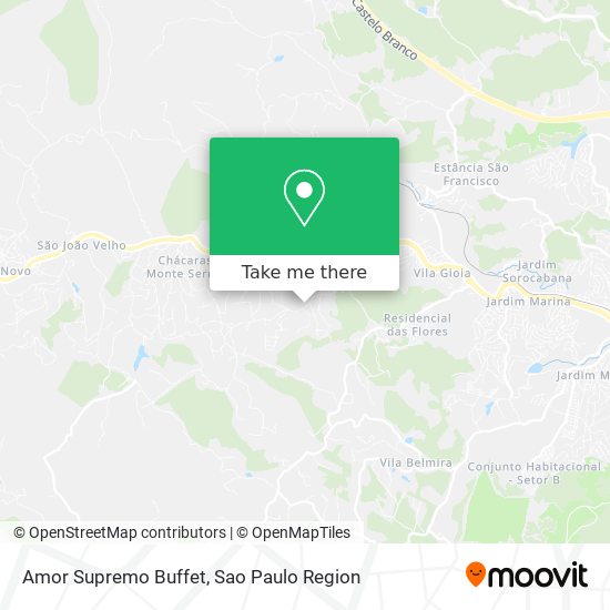 Amor Supremo Buffet map