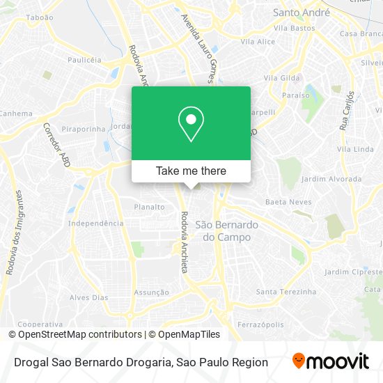 Drogal Sao Bernardo Drogaria map