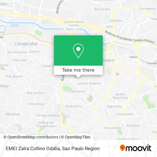 Mapa EMEI Zaíra Collino Odália