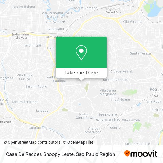 Casa De Racoes Snoopy Leste map