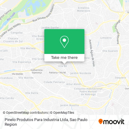 Mapa Pinelo Produtos Para Industria Ltda