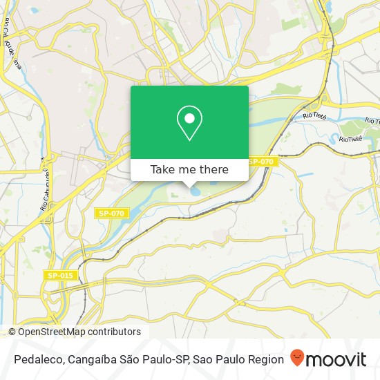 Mapa Pedaleco, Cangaíba São Paulo-SP