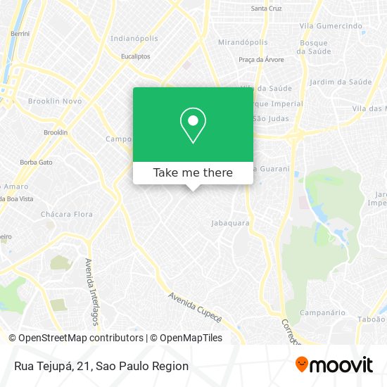 Mapa Rua Tejupá, 21