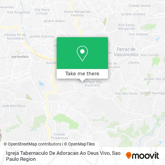 Mapa Igreja Tabernaculo De Adoracao Ao Deus Vivo