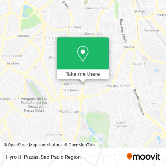 Mapa Hyro Iti Pizzas