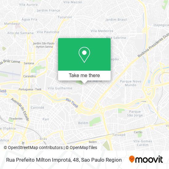 Rua Prefeito Mílton Improtá, 48 map