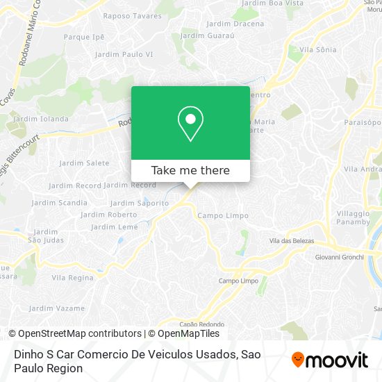 Dinho S Car Comercio De Veiculos Usados map