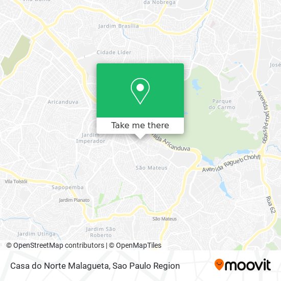 Casa do Norte Malagueta map