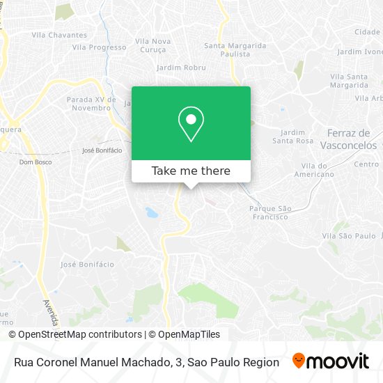 Rua Coronel Manuel Machado, 3 map