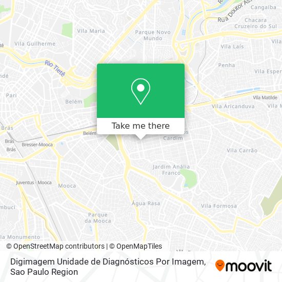 Mapa Digimagem Unidade de Diagnósticos Por Imagem