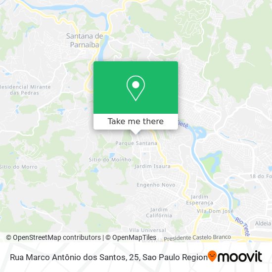 Mapa Rua Marco Antônio dos Santos, 25