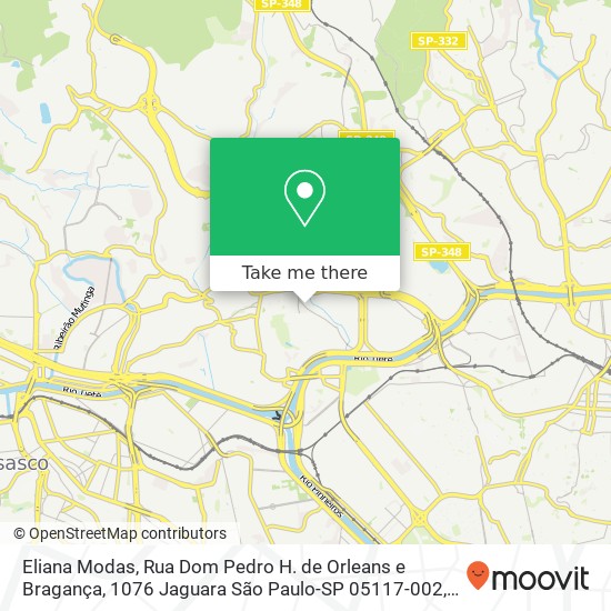 Eliana Modas, Rua Dom Pedro H. de Orleans e Bragança, 1076 Jaguara São Paulo-SP 05117-002 map