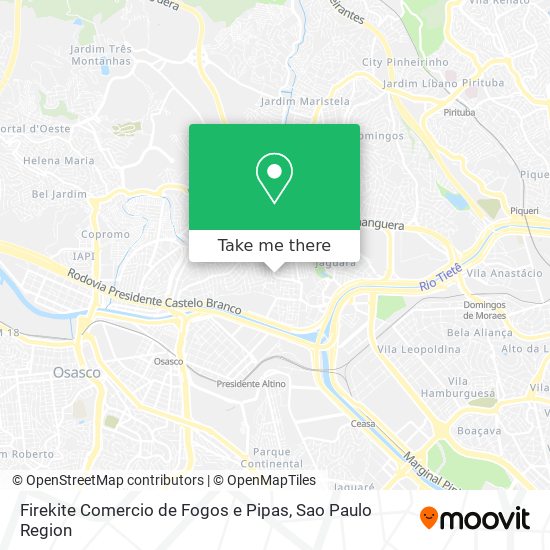 Mapa Firekite Comercio de Fogos e Pipas