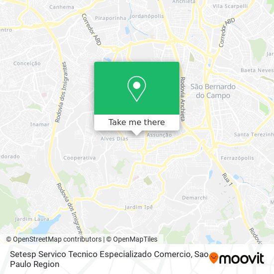 Setesp Servico Tecnico Especializado Comercio map