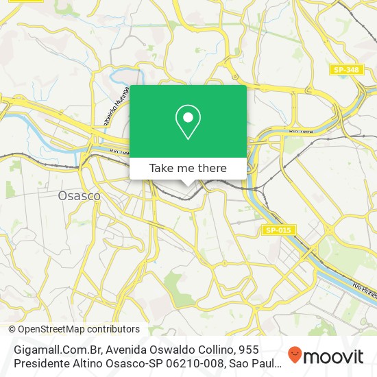 Gigamall.Com.Br, Avenida Oswaldo Collino, 955 Presidente Altino Osasco-SP 06210-008 map