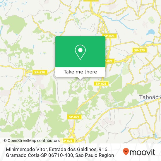 Minimercado Vitor, Estrada dos Galdinos, 916 Gramado Cotia-SP 06710-400 map