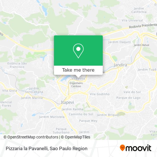 Pizzaria la Pavanelli map