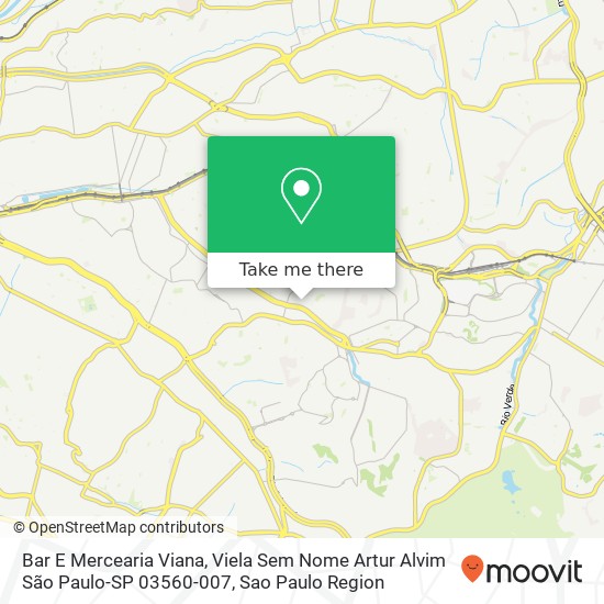 Bar E Mercearia Viana, Viela Sem Nome Artur Alvim São Paulo-SP 03560-007 map