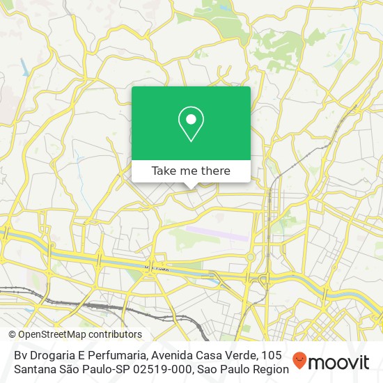 Bv Drogaria E Perfumaria, Avenida Casa Verde, 105 Santana São Paulo-SP 02519-000 map