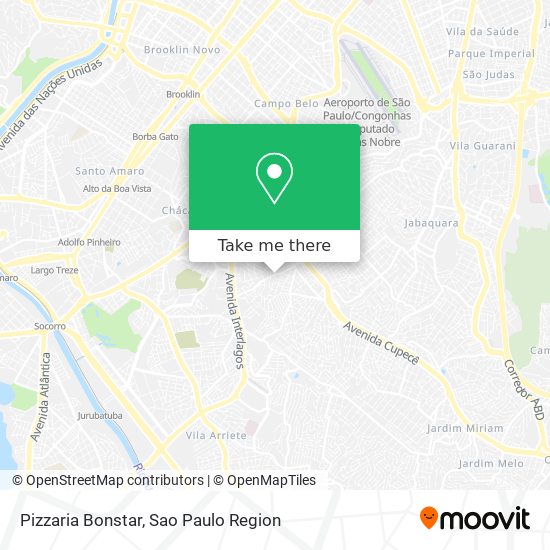 Pizzaria Bonstar map