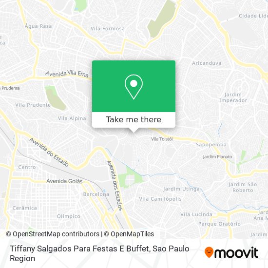 Mapa Tiffany Salgados Para Festas E Buffet