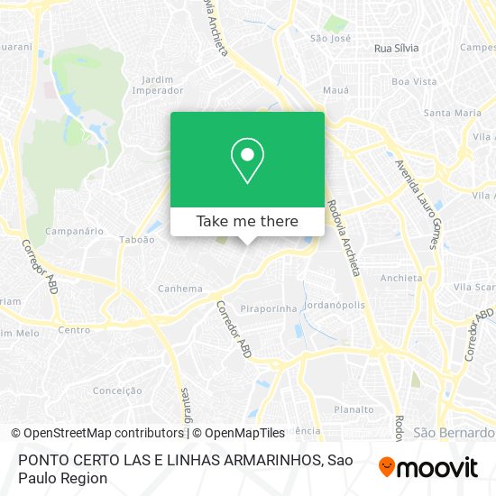 PONTO CERTO LAS E LINHAS ARMARINHOS map