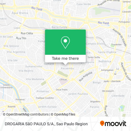 Mapa DROGARIA SãO PAULO S/A.