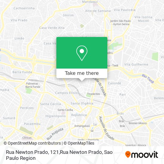 Mapa Rua Newton Prado, 121,Rua Newton Prado
