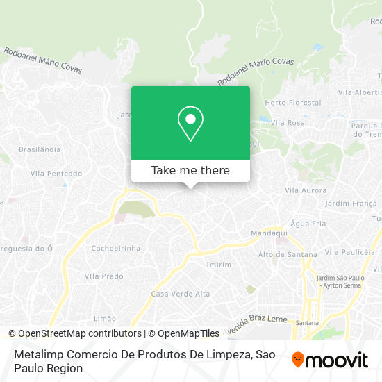 Mapa Metalimp Comercio De Produtos De Limpeza