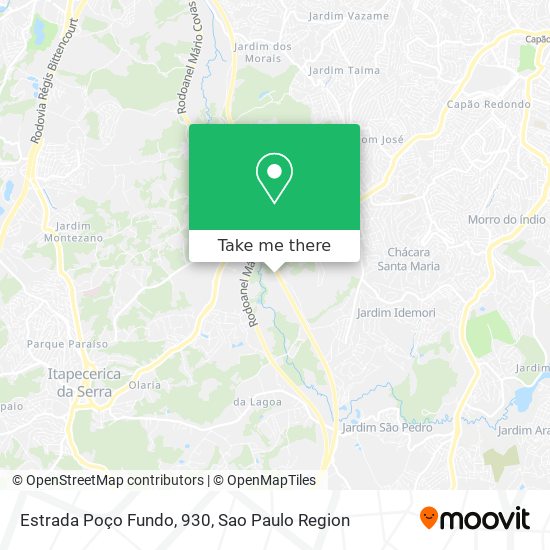 Estrada Poço Fundo, 930 map