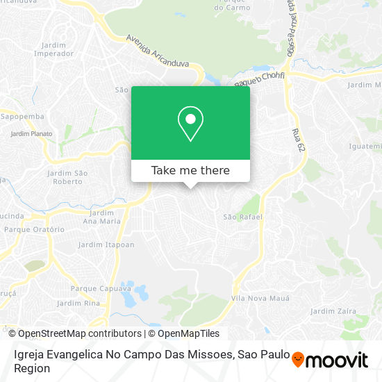 Igreja Evangelica No Campo Das Missoes map