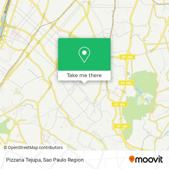 Mapa Pizzaria Tejupa