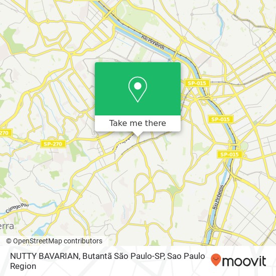 Mapa NUTTY BAVARIAN, Butantã São Paulo-SP