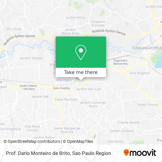 Prof. Dario Monteiro de Brito map
